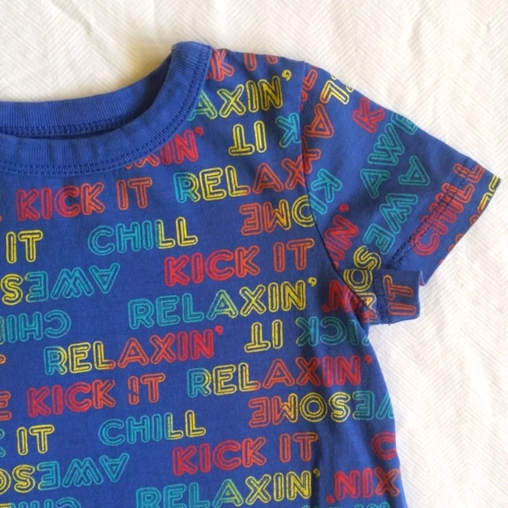 joe fresh colorful text graphic t-shirt 12-18 months baby boy - Picture 2 of 6